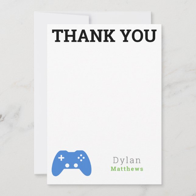 Motif de jeu vidéo Merci Gamer (Devant)