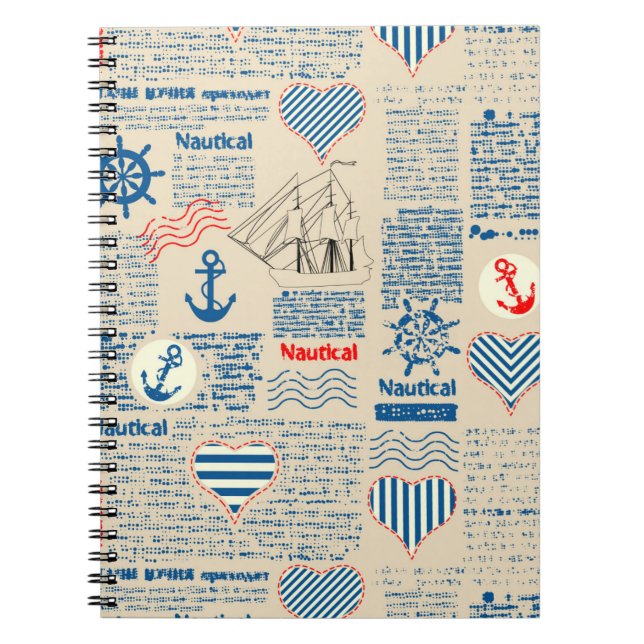 Motif de journal nautique (Devant)