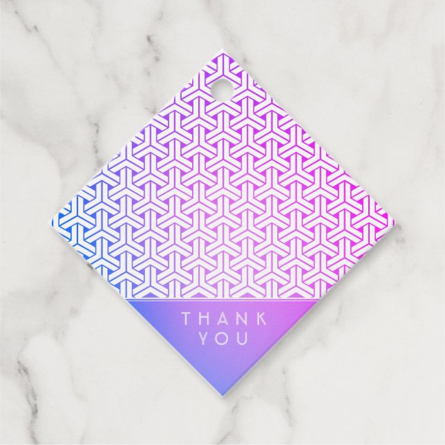 Motif de kimono KIMONO 毘沙門亀甲 Étiquette de message  (Devant)