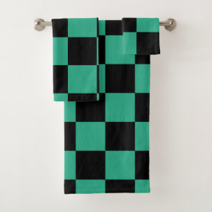 Motif de la À damiers verte de la jungle et du no