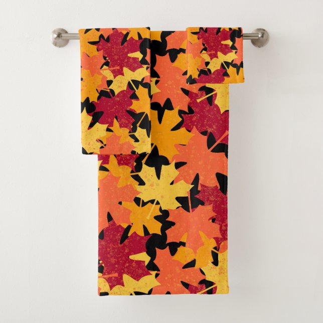 Motif de la feuille d'érable automne (En situation)