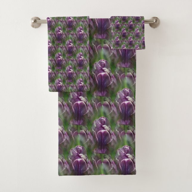 Motif de la nature des fleurs de tulipe violet   (En situation)