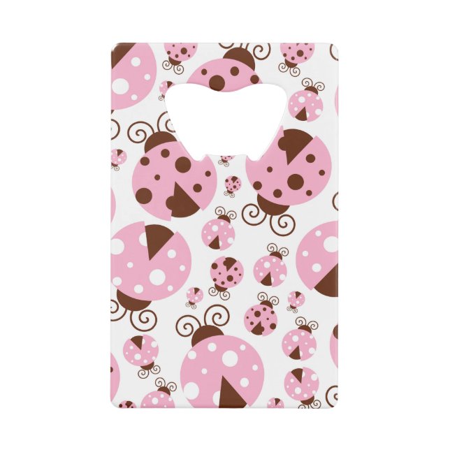 Motif De Ladybugs, Mignons Ladybugs, Pink Ladybugs (Devant)