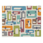 Motif de l'âge atomique rétro moyen