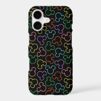 Motif de lancer d'icône de Mickey Mouse néon