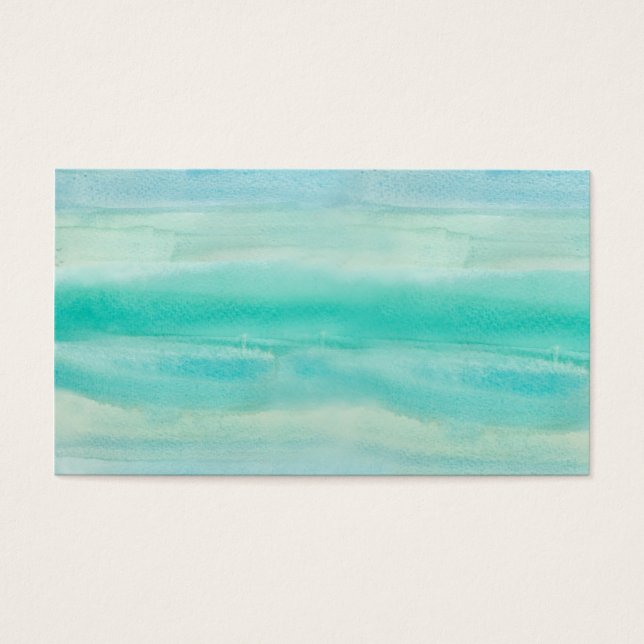 Motif de lavage couleur d'aquarelle bleu Ombre (Devant)
