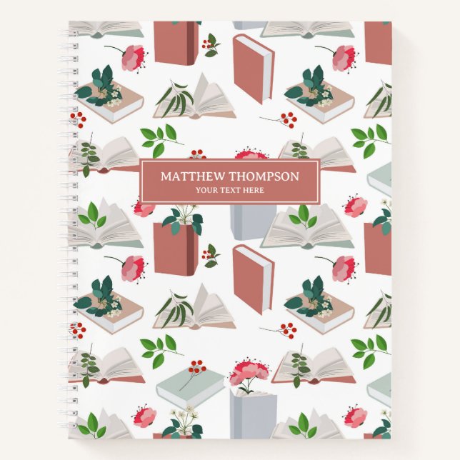 Motif de lecture de livres et de bibliothèque bota (Devant)