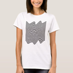 motif de lignes ondulées T-Shirt