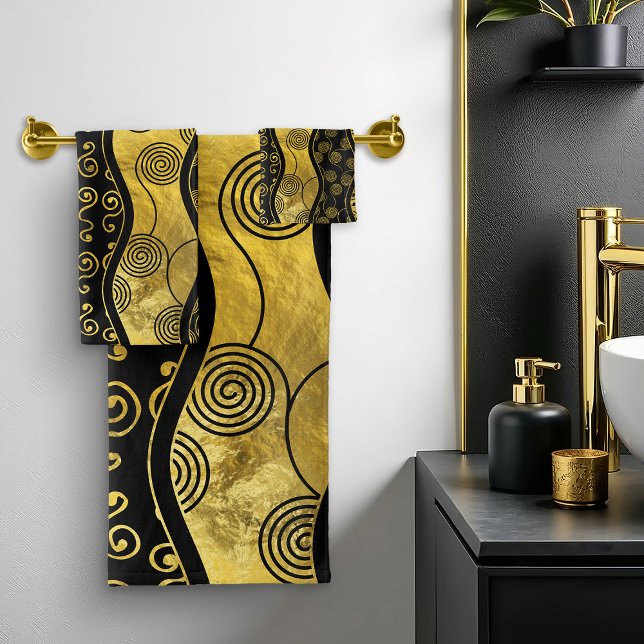 Motif de luxe noir et or africain (Créateur téléchargé)