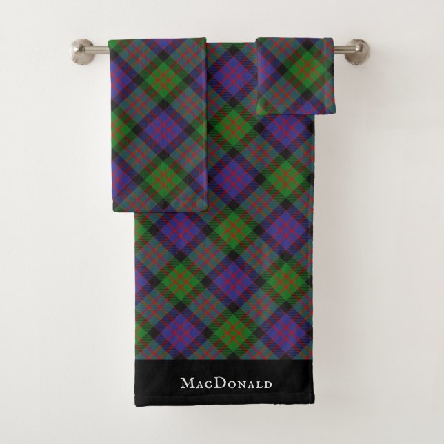 Motif de MacDonald Scottish Clan Tartan Plaid (En situation)