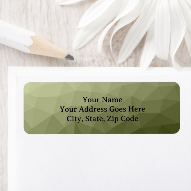 Motif de maillage géométrique dégradé vert clair d (En situation)