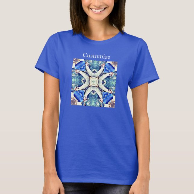 Motif de mandala bleu Thunder_Cove T-Shirt (Devant)