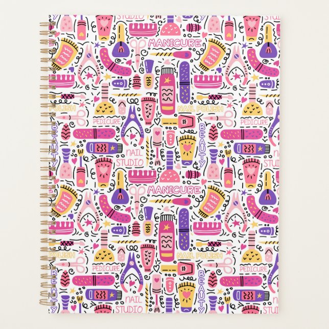 Motif de manucure à doodle mignon (Devant)
