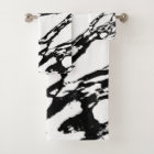 Motif de marbre noir et blanc moderne