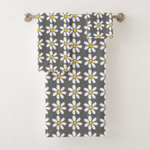 Motif de marguerite blanc gris jaune