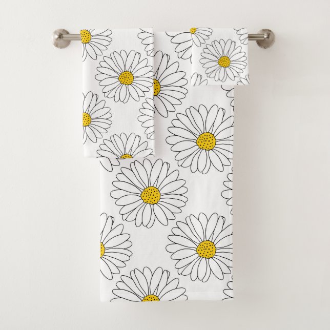 Motif de marguerite jaune blanc (En situation)