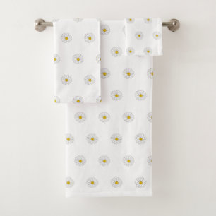 Motif de marguerite jaune blanc 2