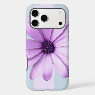 motif de marguerite rayé bleu et violet