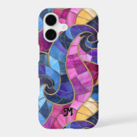 Motif de mosaïque de verre coloré