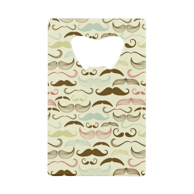 Motif de moustache, rétro style 4 (Devant)