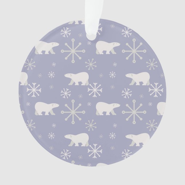 Motif de Noël avec ours polaires et flocons de nei (devant)