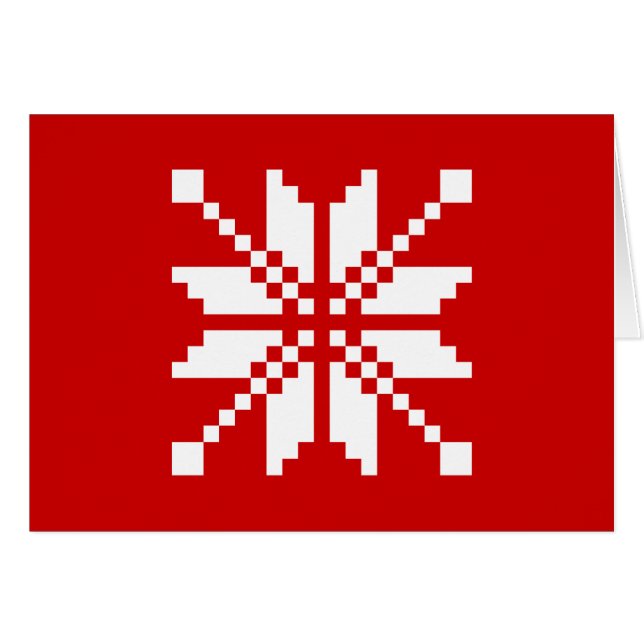 Motif de Noël des flocs de neige de Noël (Devant horizontal)