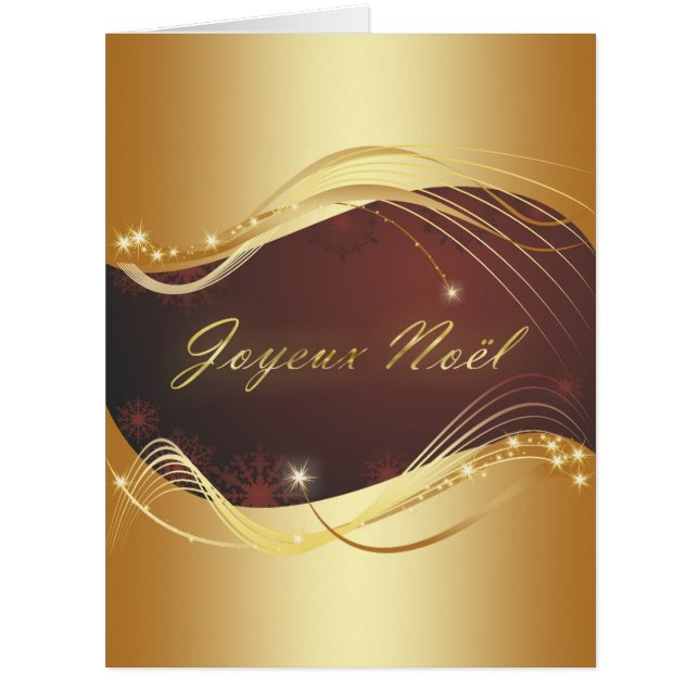 Motif de Noël doré avec arrière - plan rouge... (Devant)