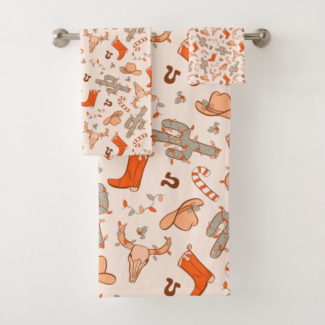 Motif de Noël esthétique Western Cowboy tendance (En situation)