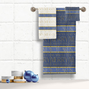 Motif de Noël Gold bleu#35b ID1009