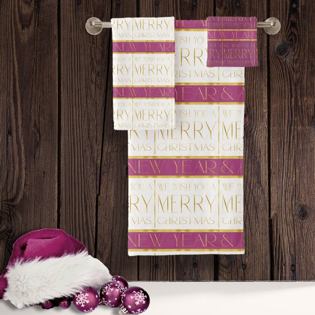 Motif de Noël Magenta Gold#35 ID1009 (Créateur téléchargé)