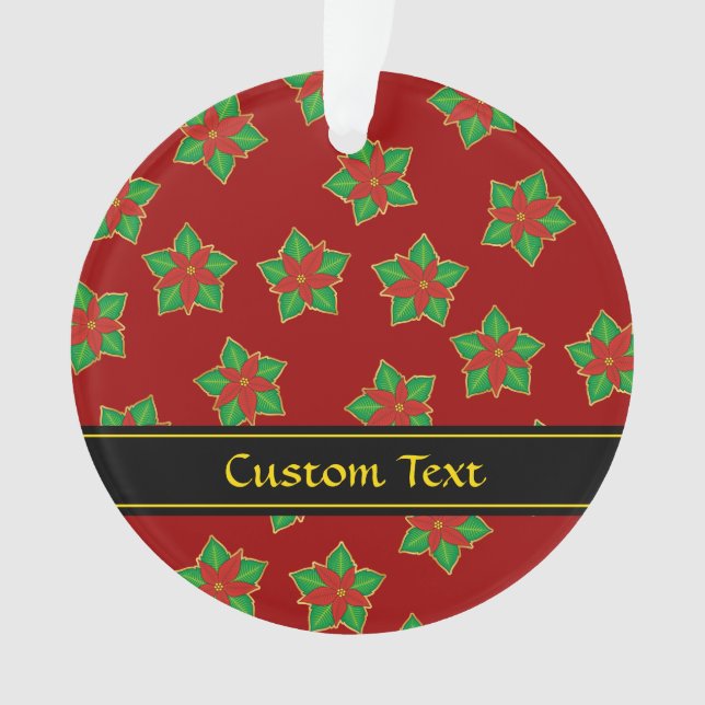 Motif de Noël Poinsettia (devant)