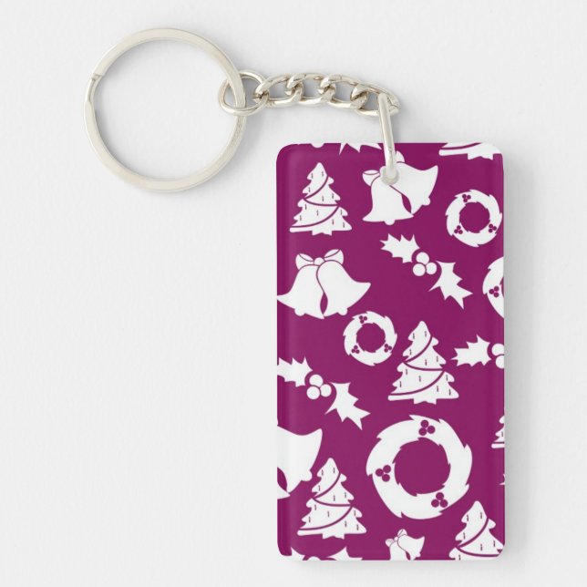 Motif de Noël pourpre (Devant)
