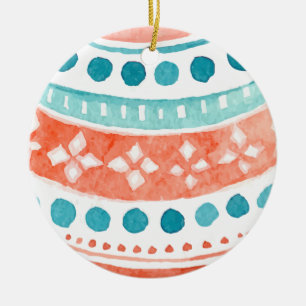 Motif de Noël simple aquarelle   Ornement