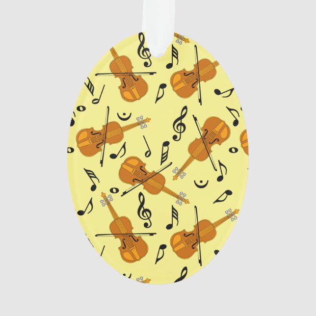 Motif de notes de musique violon (dos)