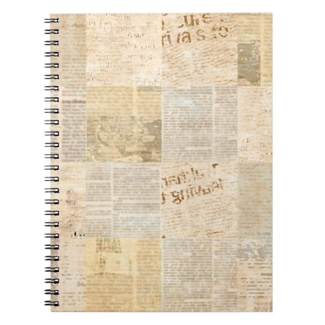 Motif de papier journal grunge vieux journal retou (Devant)