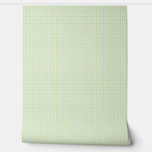 Motif de papier peint Gingham vert