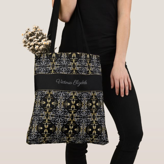 Motif de Parties scintillant chic Sac fourre-tout  (De près)