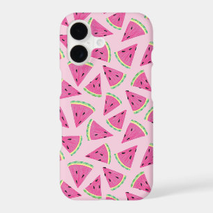 Motif de pastèque rose