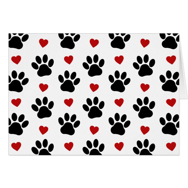 Motif De Pâtes, Pâtes De Chien, Pâtes Noires, Coeu (Devant horizontal)
