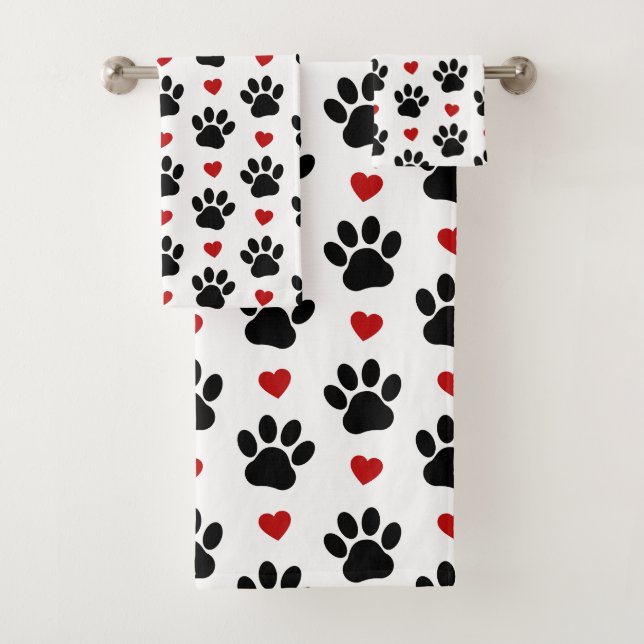 Motif De Pâtes, Pâtes De Chien, Pâtes Noires, Coeu (En situation)