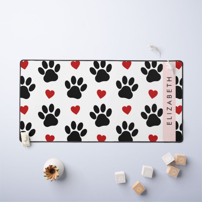 Motif De Pâtes, Pâtes Noires, Coeurs Rouges, Votre (Tableau pour enfants)
