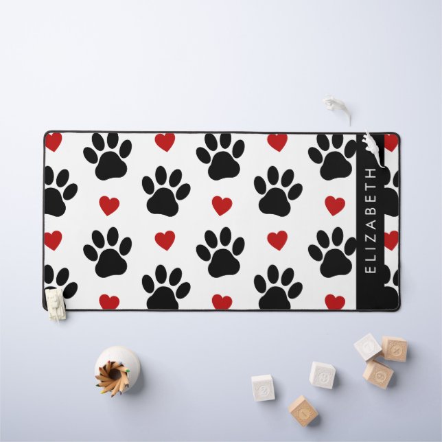 Motif De Pâtes, Pâtes Noires, Coeurs Rouges, Votre (Tableau pour enfants)