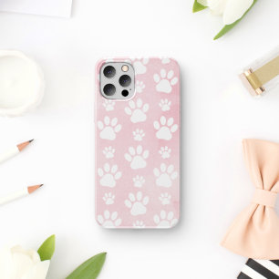 Motif De Pattes, Pattes Blanches, Aquarelles, Rose