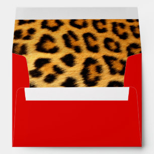 Motif de peau à imprimé léopard Enveloppe