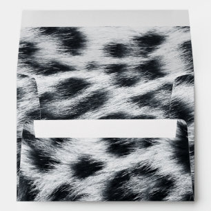 Motif de peau à imprimé léopard enveloppe