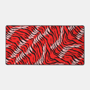 Motif de peau d'animal Tigre Rouge