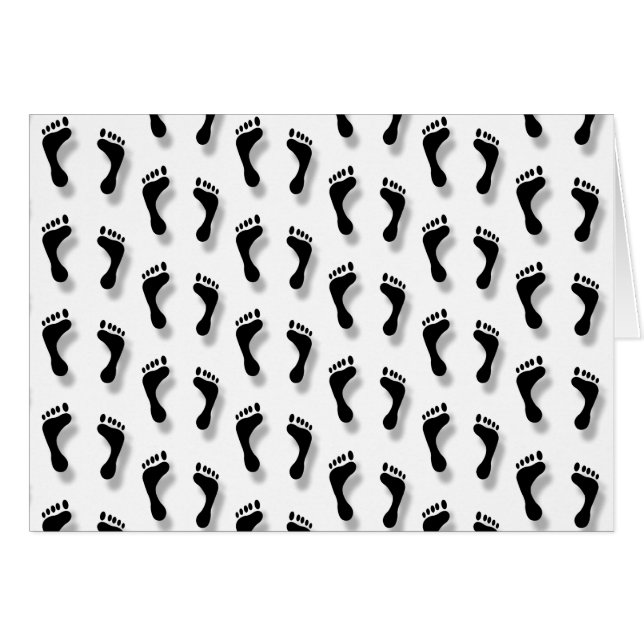 Motif de pieds noirs (Devant horizontal)