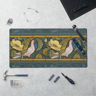 Motif de pigeon de poisson Art nouveau vintage Ver