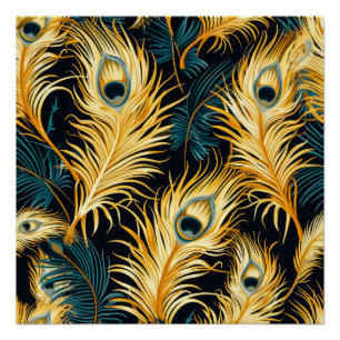 Motif de plumes Art déco