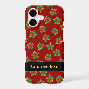 Motif de Poinsettia de Noël